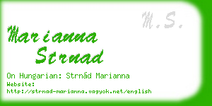 marianna strnad business card